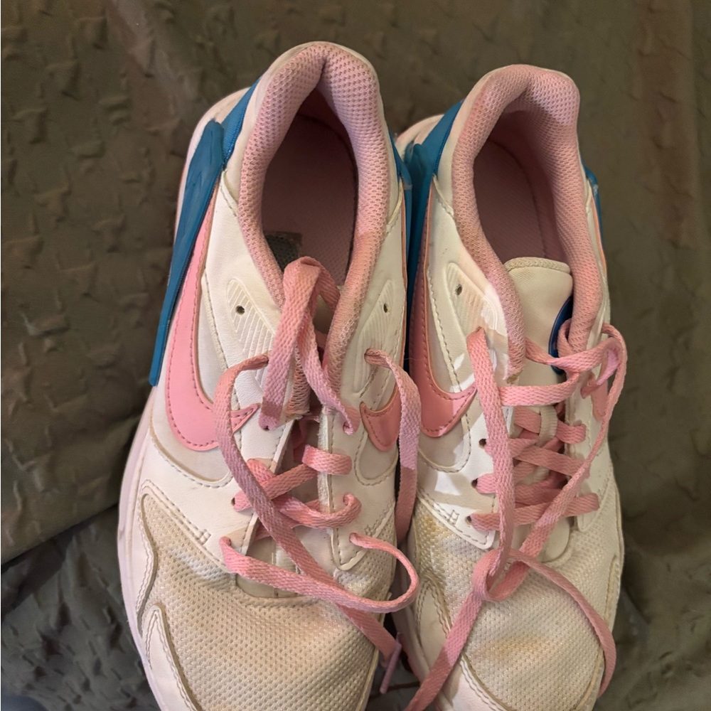 Nike Pink and White Sneakers